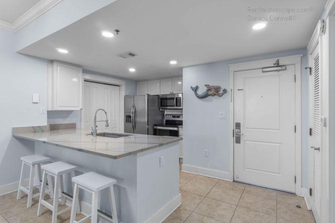 Fully stocked kitchen condo