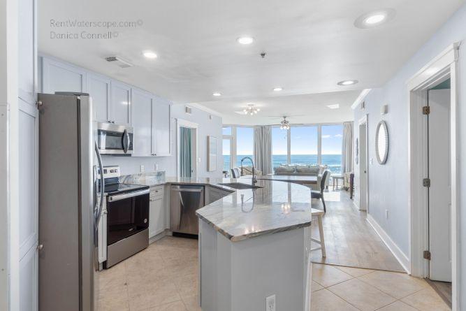 Fully stocked kitchen condo