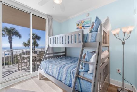 Bedroom with ocean view