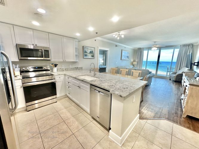 Fully stocked kitchen condo