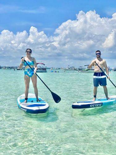 Paddle Boarding at Crab Island